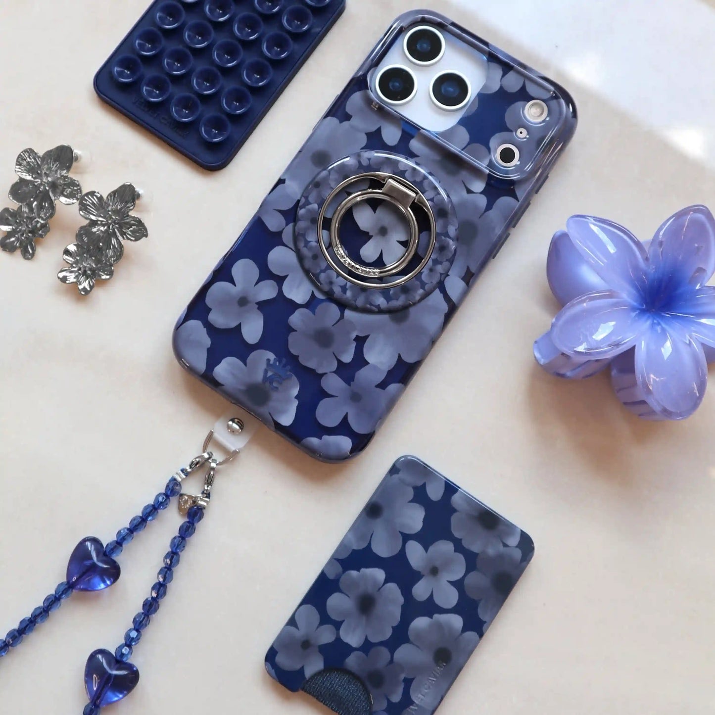 Midnight Blossom MagSafe Grip Ring