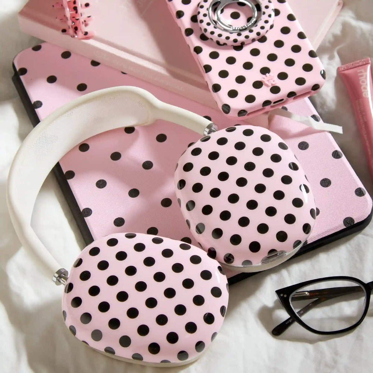 Princess Pink Polkadot AirPod Max Case