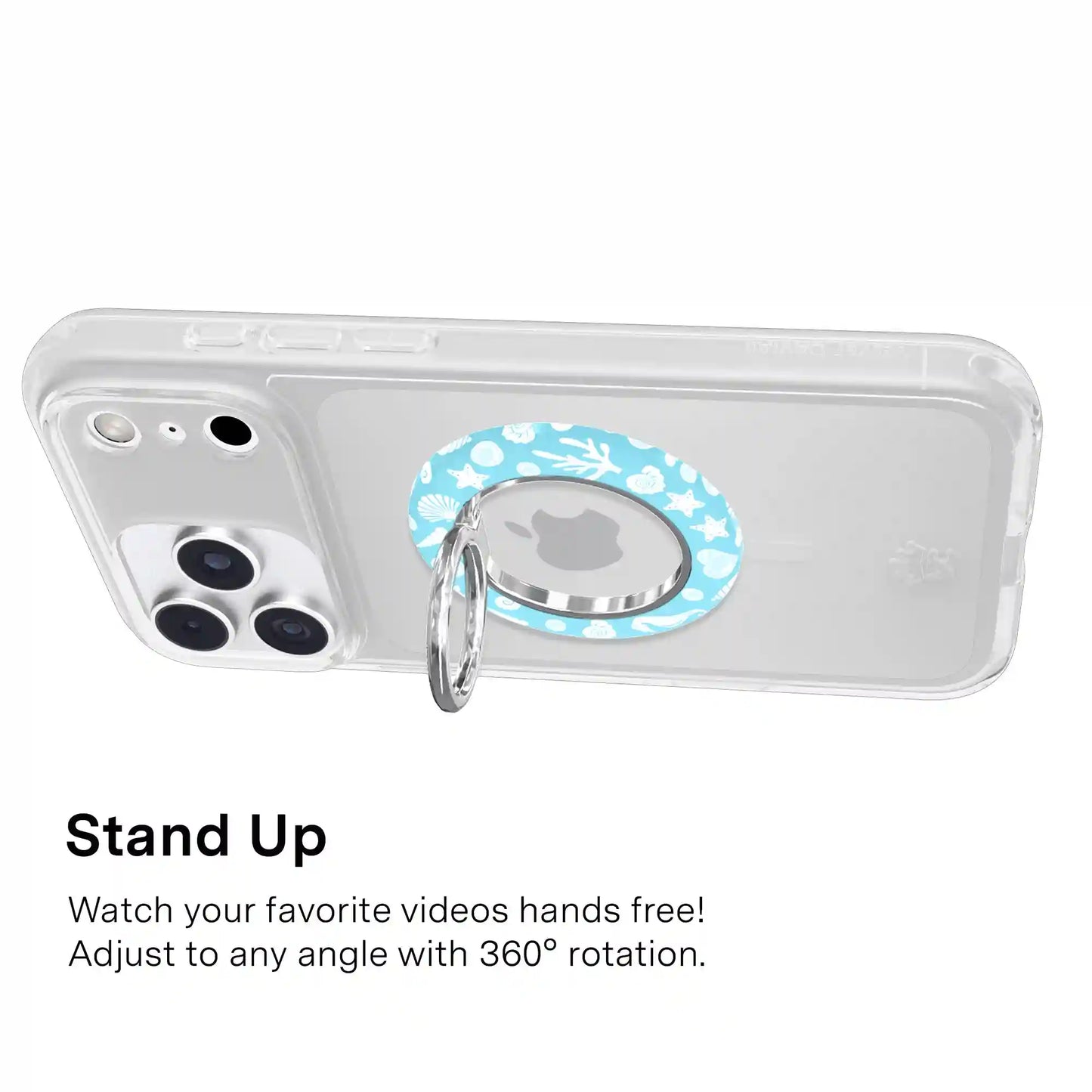 Aquamarine Holo MagSafe Grip Ring