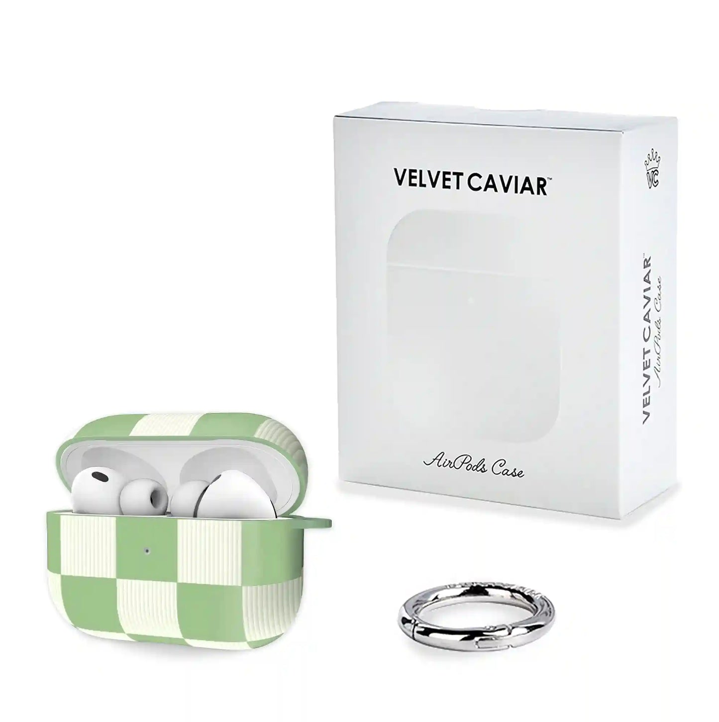 Pistachio Vibe Checkered AirPod Case