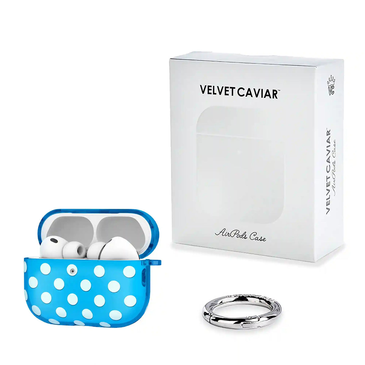 Aquamarine Polka Dot AirPod Case