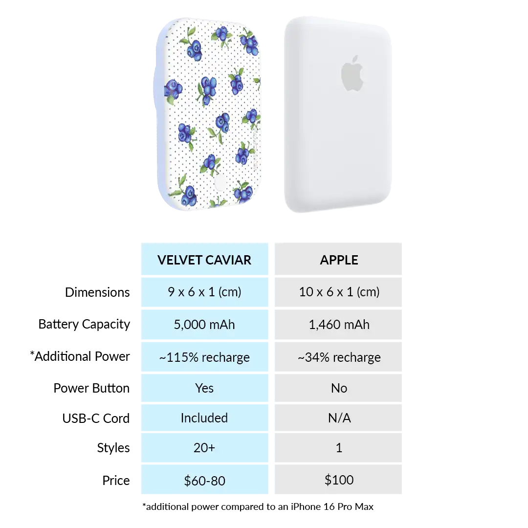 Blueberry Baby Portable MagSafe Charger Power Pack