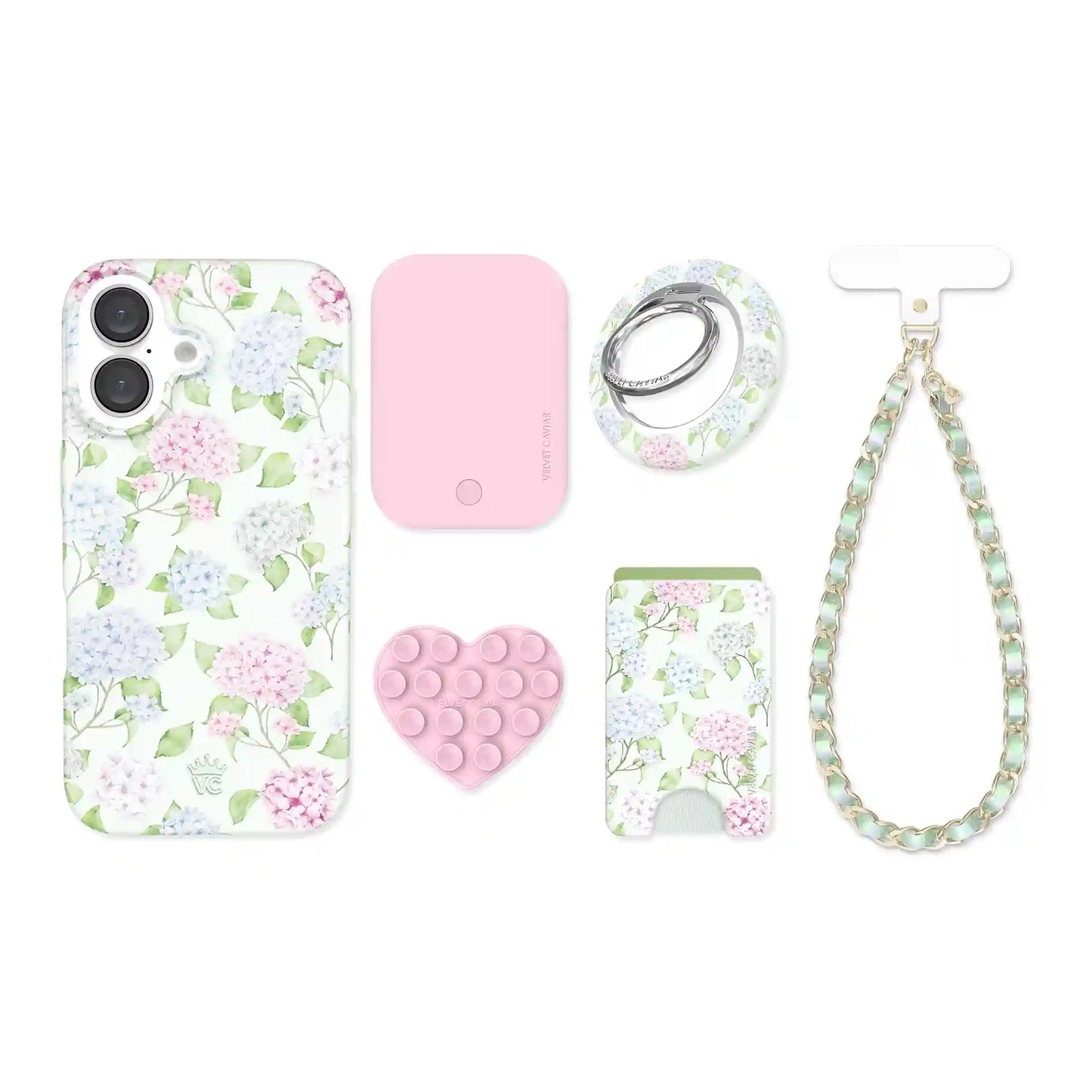 Hydrangea Floral iPhone Bundle Set