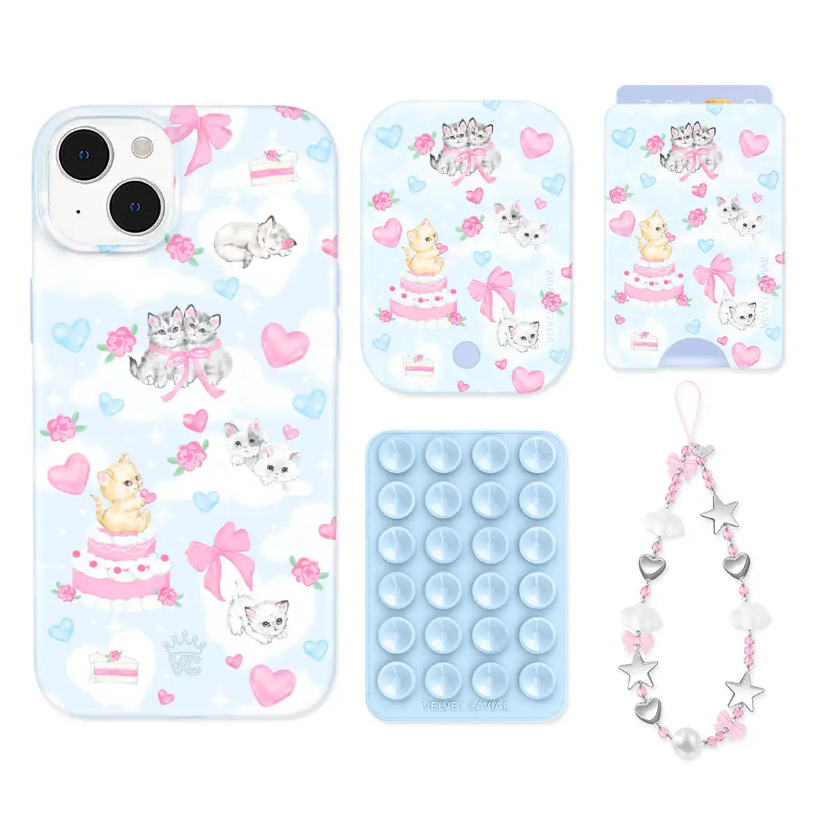 Kitten Kisses iPhone Bundle Set - Wallet