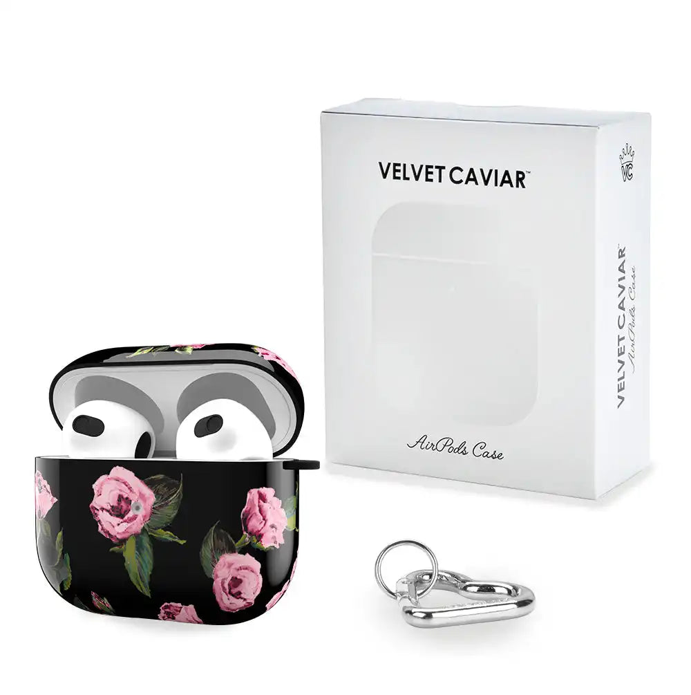 Pink Rose Floral AirPod Case