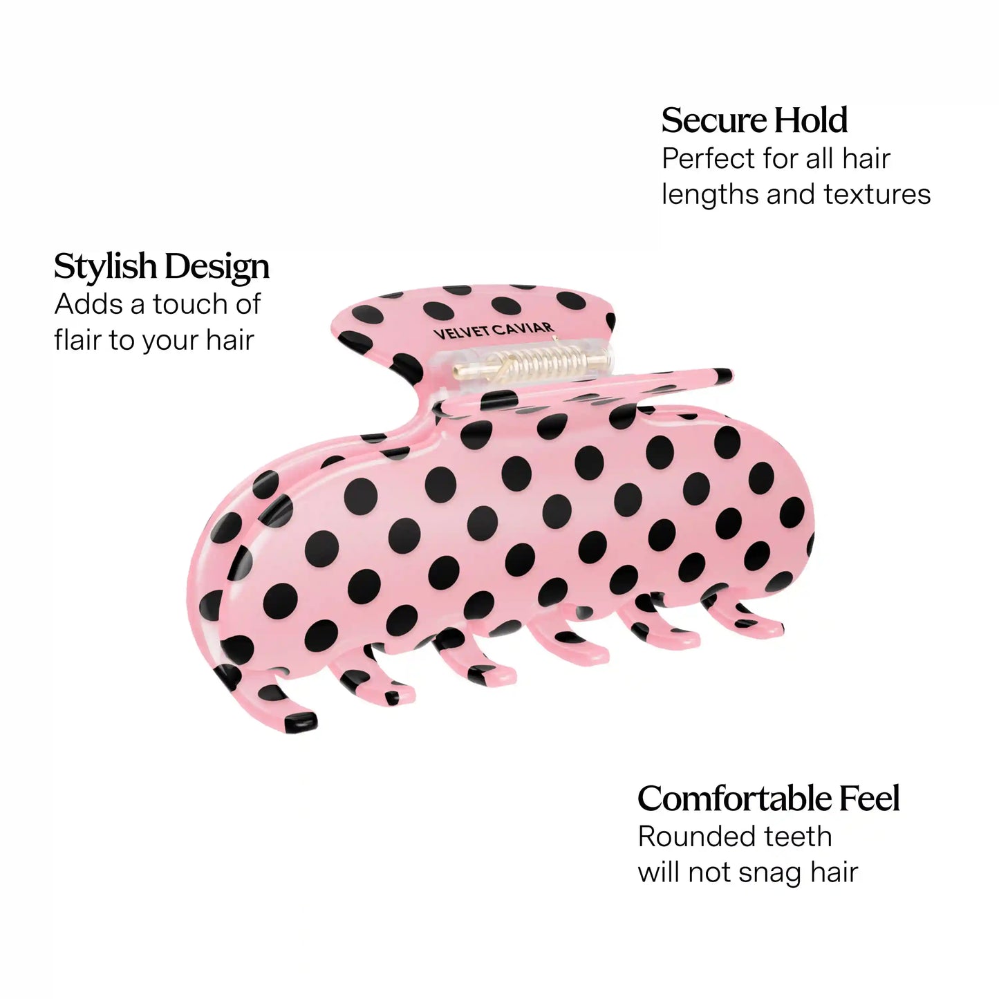 Crystal & Polkadot Hair Clip Bundle