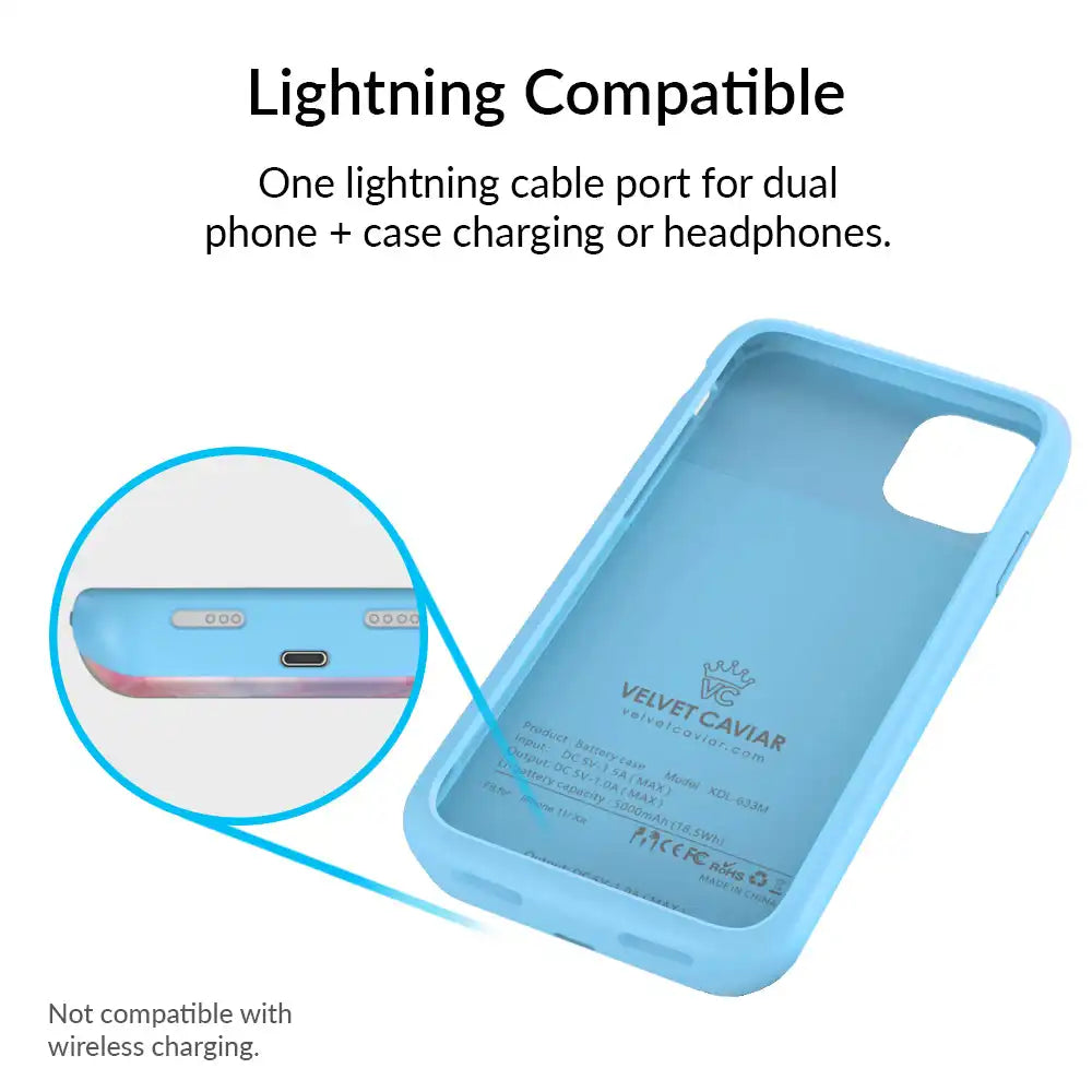 Pastel Tie Dye iPhone Charging Case