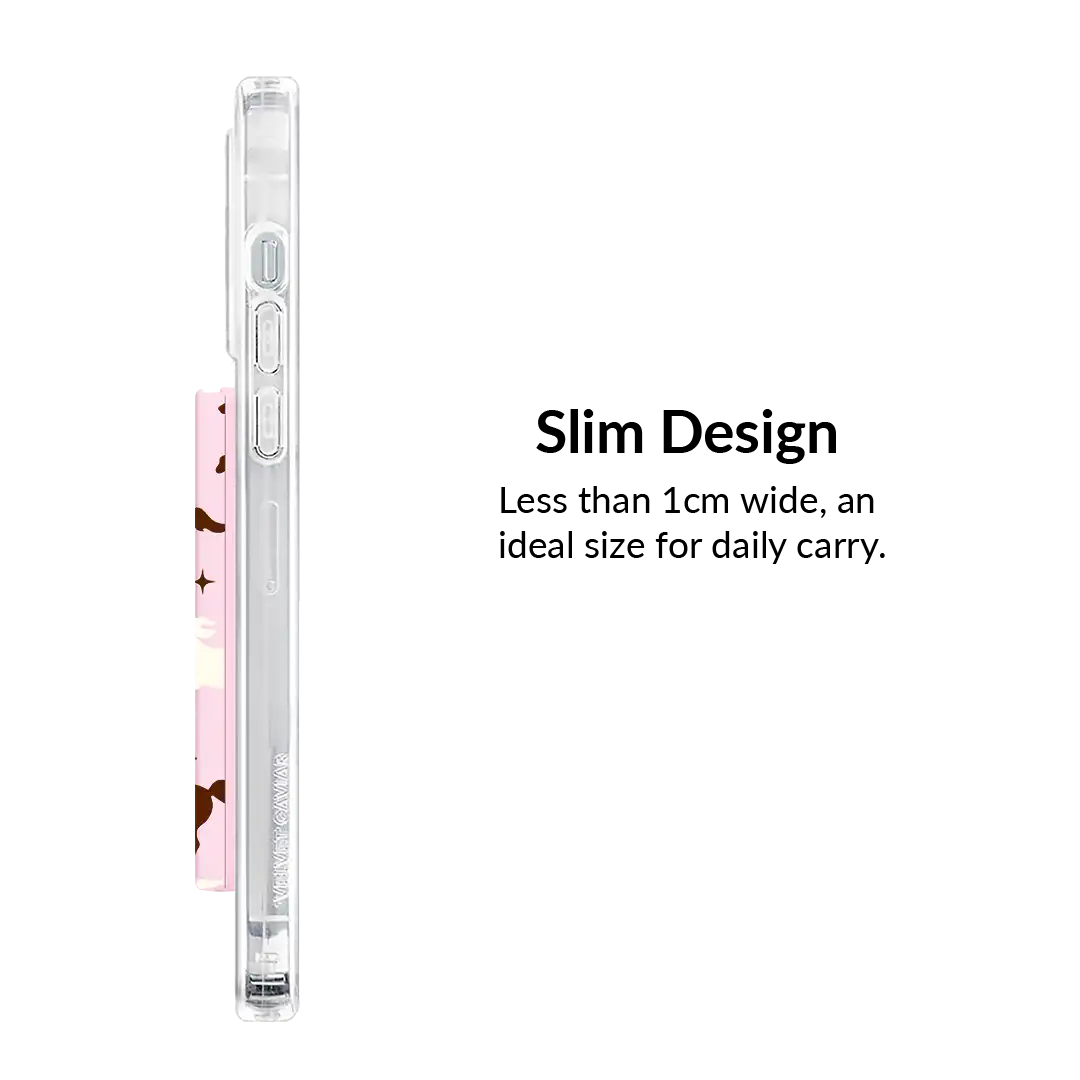 Pink Pony Glitter MagSafe Wallet