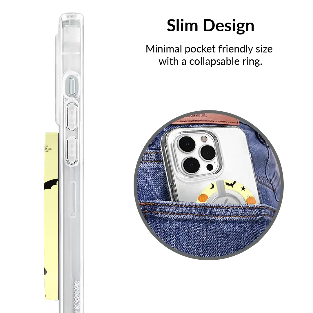 Purrfect Pumpkins MagSafe Grip Ring
