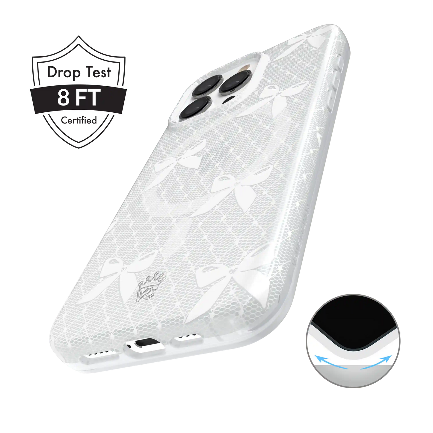 Vintage Lace Bows iPhone Case