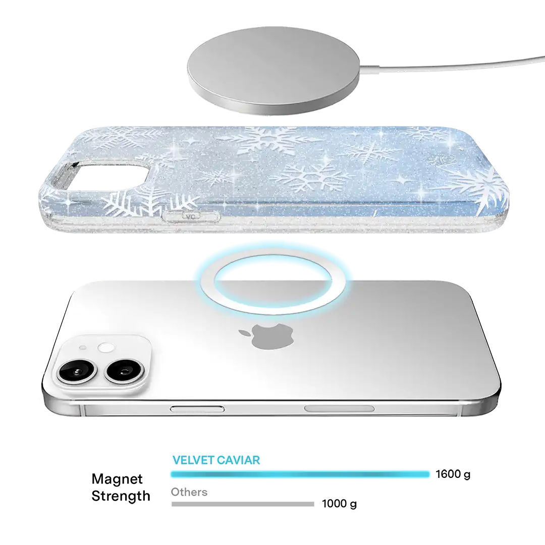 Snow Angel Glitter iPhone Case