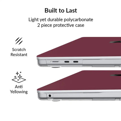 Burgundy 1990 MacBook Case