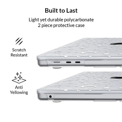 White Stars MacBook Case
