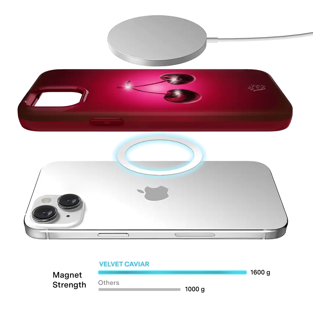 Black Cherry Crystal iPhone Case