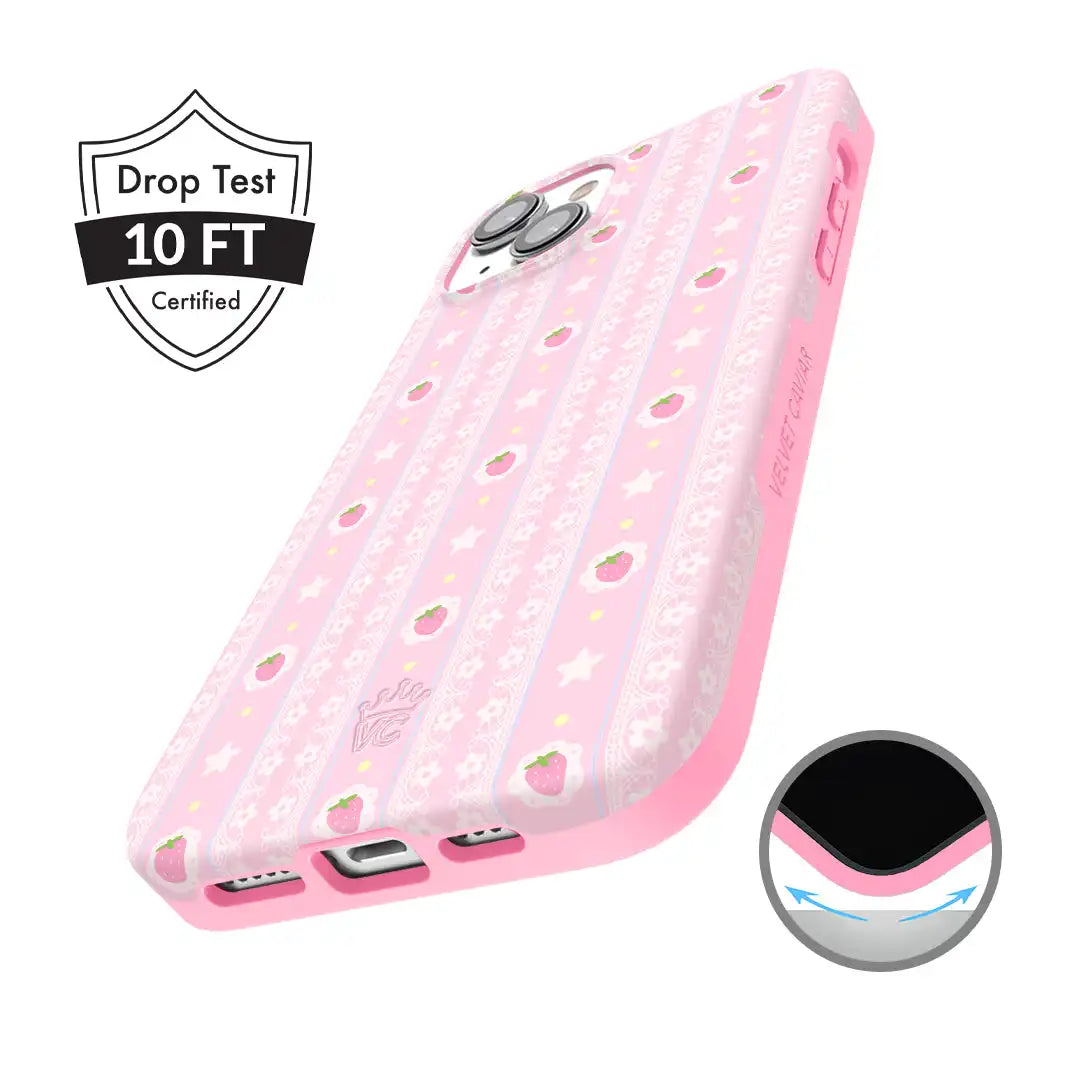 Strawberry Macaron iPhone Case