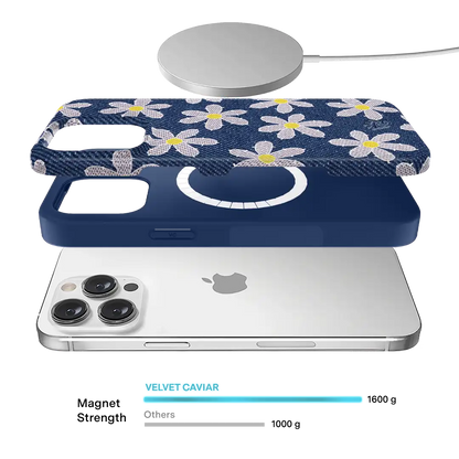 Denim Daisy iPhone Case