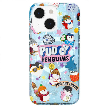 Pudgy Penguins Iceberg Glitter iPhone Case