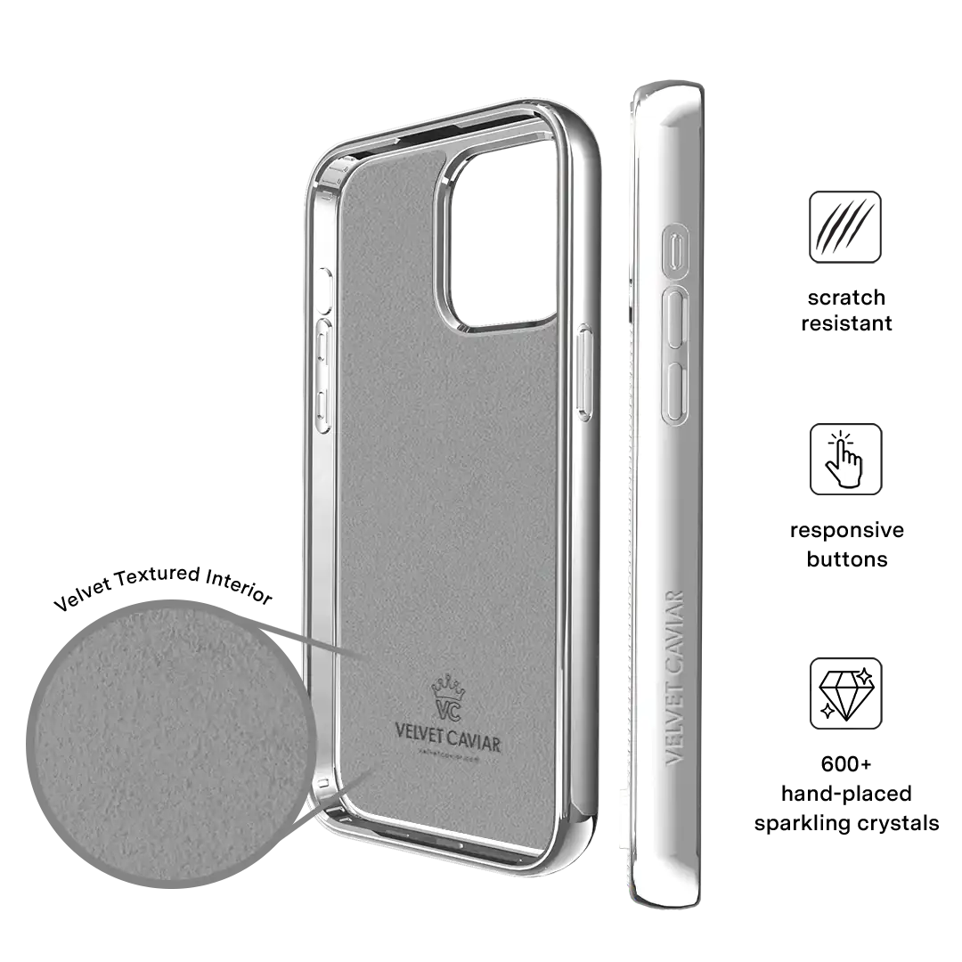 Chrome Caviar Crystals iPhone Case