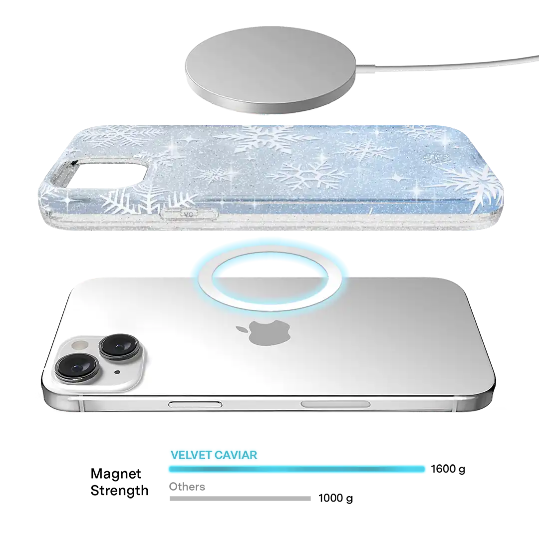 Snow Angel Glitter iPhone Case