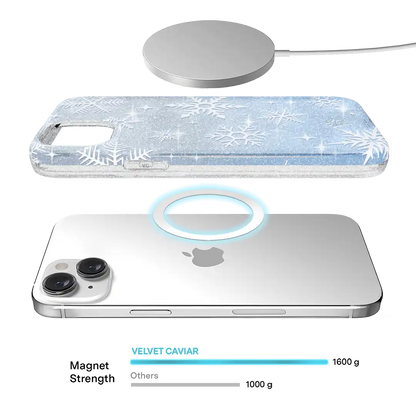Snow Angel Glitter iPhone Case