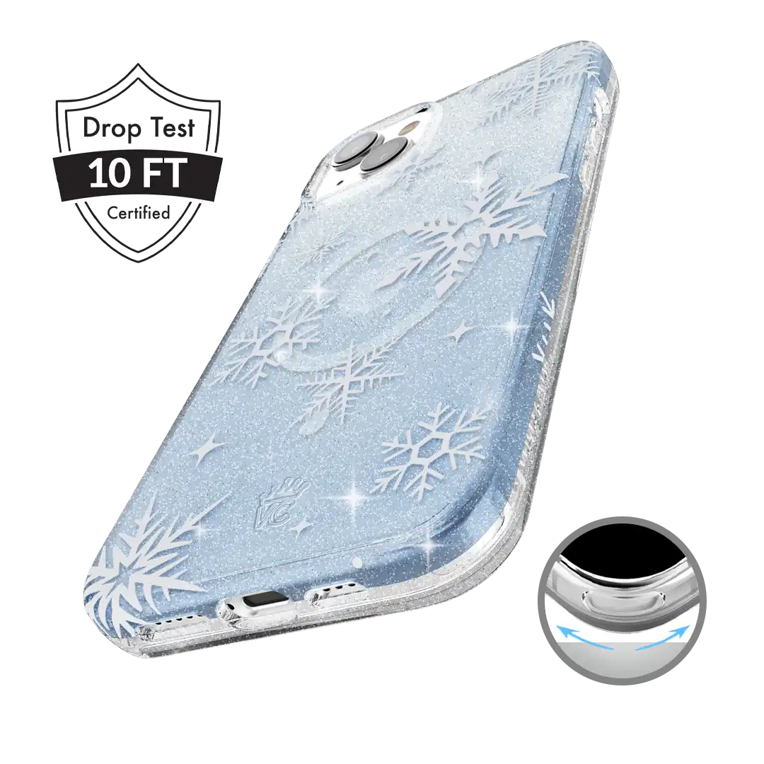 Snow Angel Glitter iPhone Case