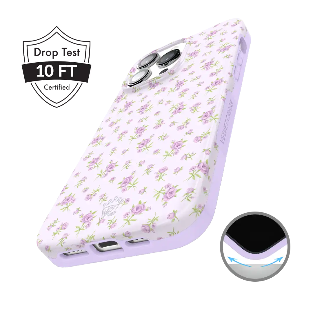 Dainty Lilac Floral iPhone Case