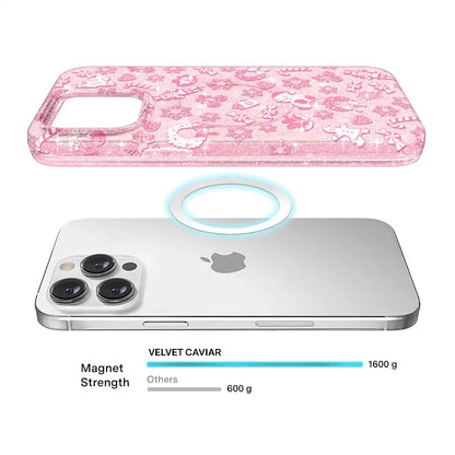 Pink Christmas Glitter iPhone Case