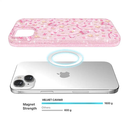Pink Hanukkah Glitter iPhone Case