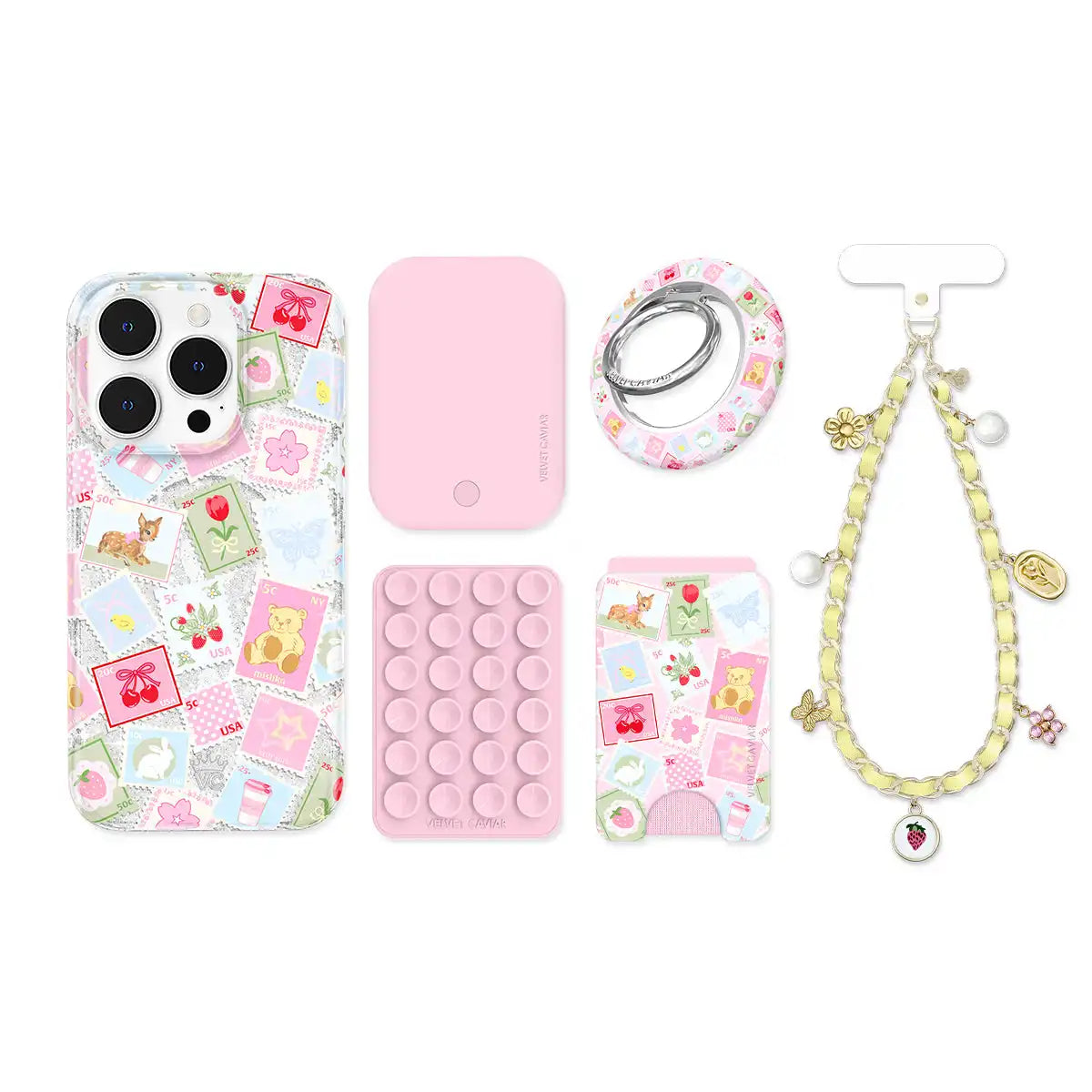 Spring Whimsy Stamps Glitter iPhone Bundle Set