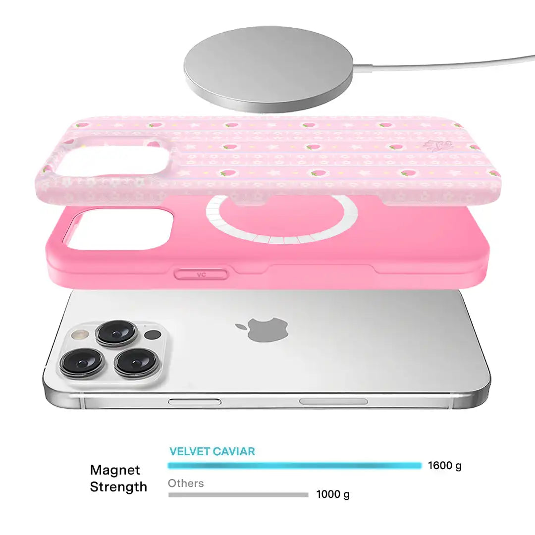 Strawberry Macaron iPhone Case