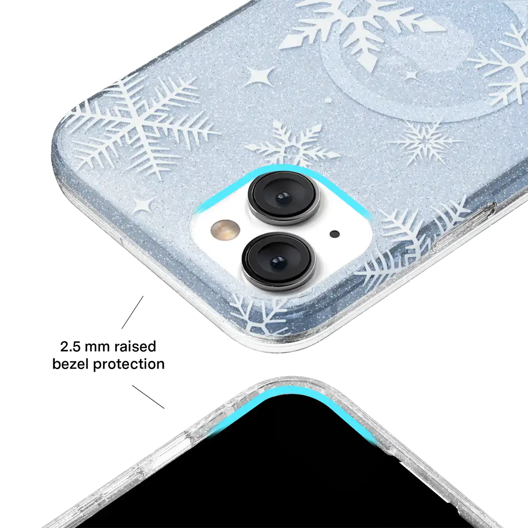 Snow Angel Glitter iPhone Case