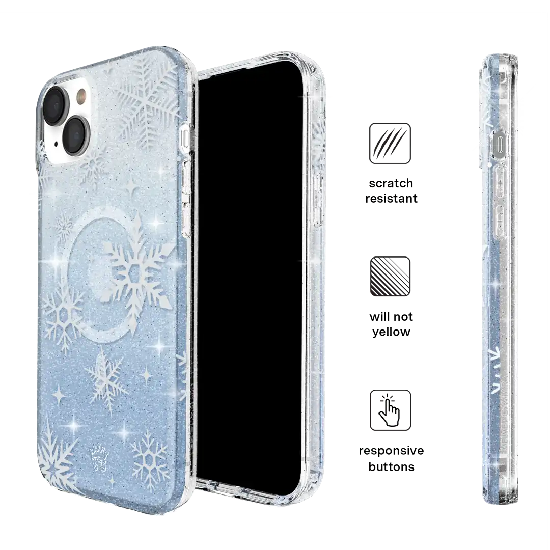 Snow Angel Glitter iPhone Case