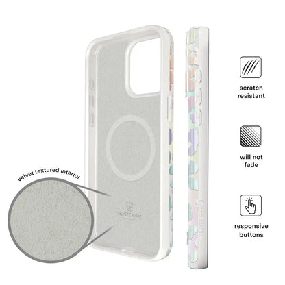 White Opal Leopard iPhone Case