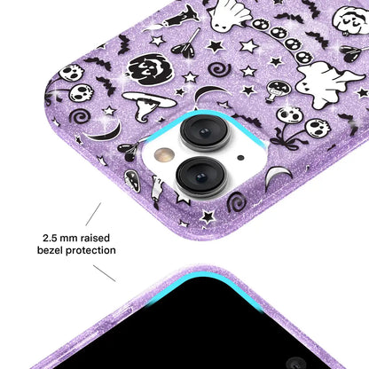 Witchy Lilac Glitter iPhone Case