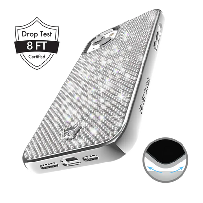 Chrome Caviar Crystals iPhone Case