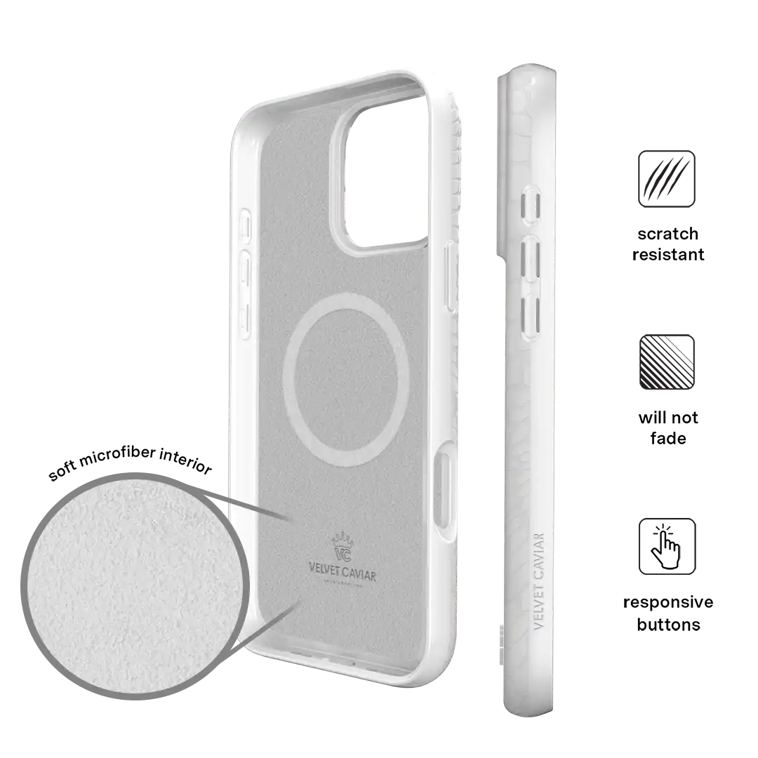 White Croc iPhone Case
