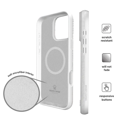 White Croc iPhone Case