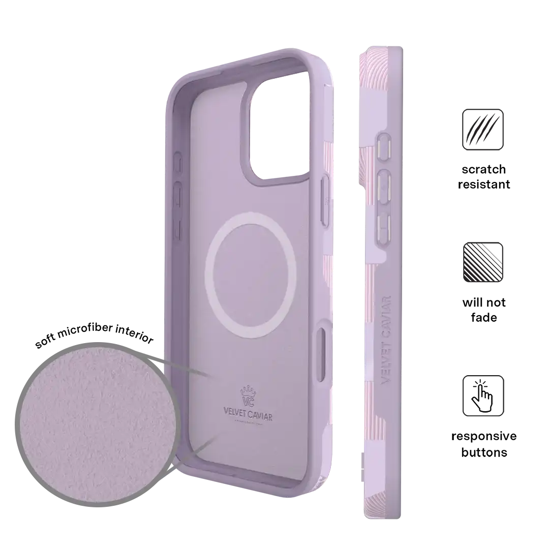 Lilac Vibe Checkered iPhone Case