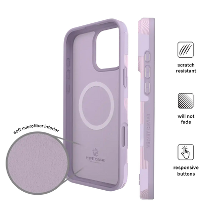 Lilac Vibe Checkered iPhone Case