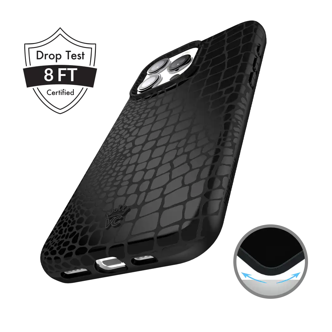 Black Croc iPhone Case