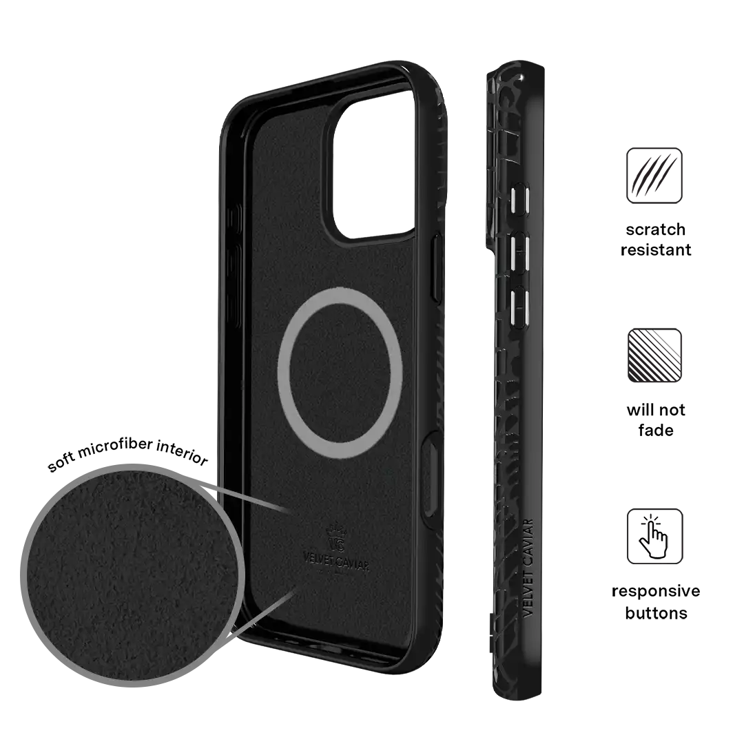 Black Croc iPhone Case