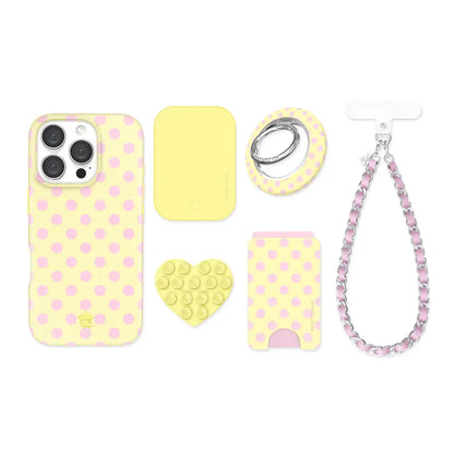 Buttercream Polka Dot iPhone Bundle Set