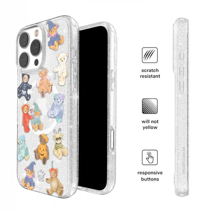 Teddy Scare Glitter iPhone Case