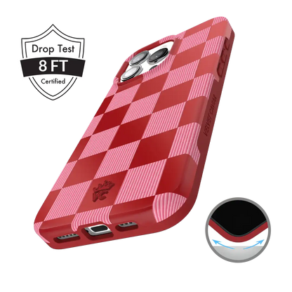Rose Vibe Checkered iPhone Case