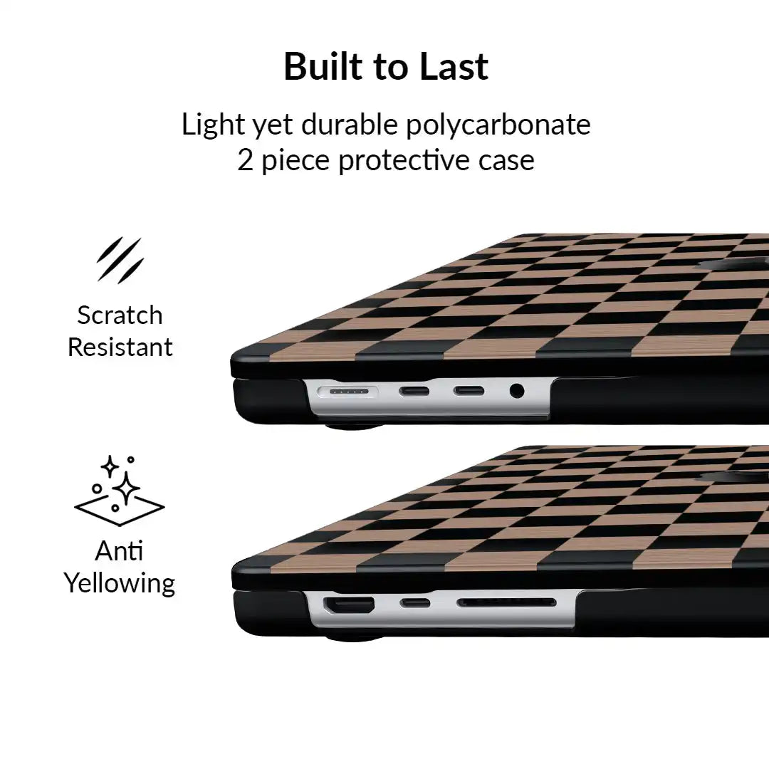 Mocha Vibe Check MacBook Case