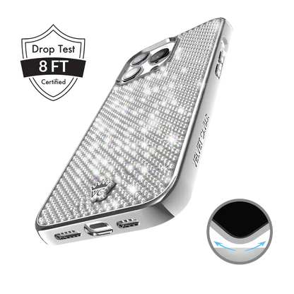 Chrome Caviar Crystals iPhone Case