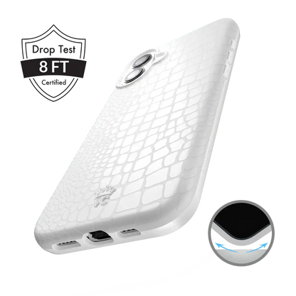 White Croc iPhone Case