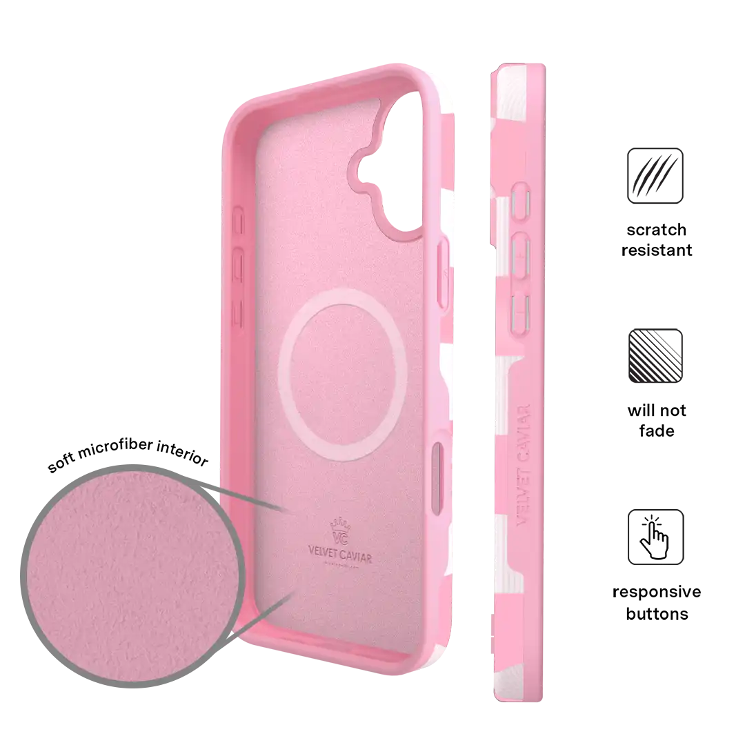 Pink Vibe Checkered iPhone Case