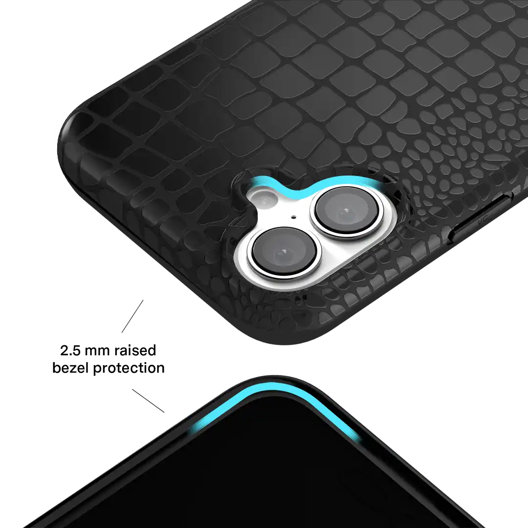 Black Croc iPhone Case