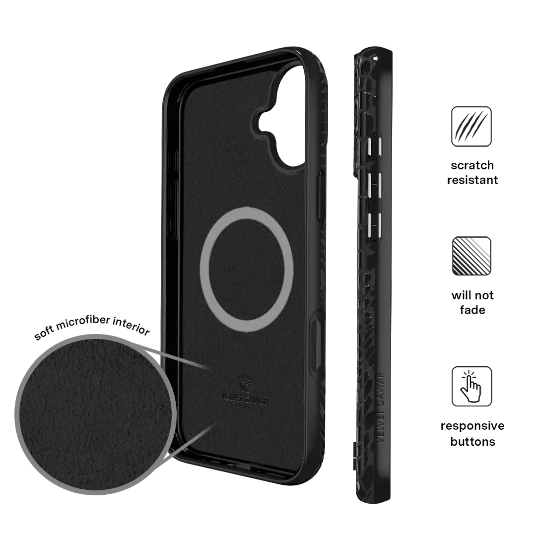 Black Croc iPhone Case